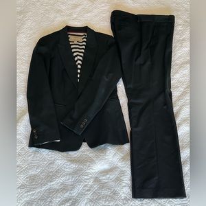 Banana Republic Martin Fit Black Pant Suit